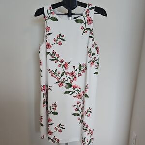 Ann Taylor Pink and Green Sheath Mini Dress